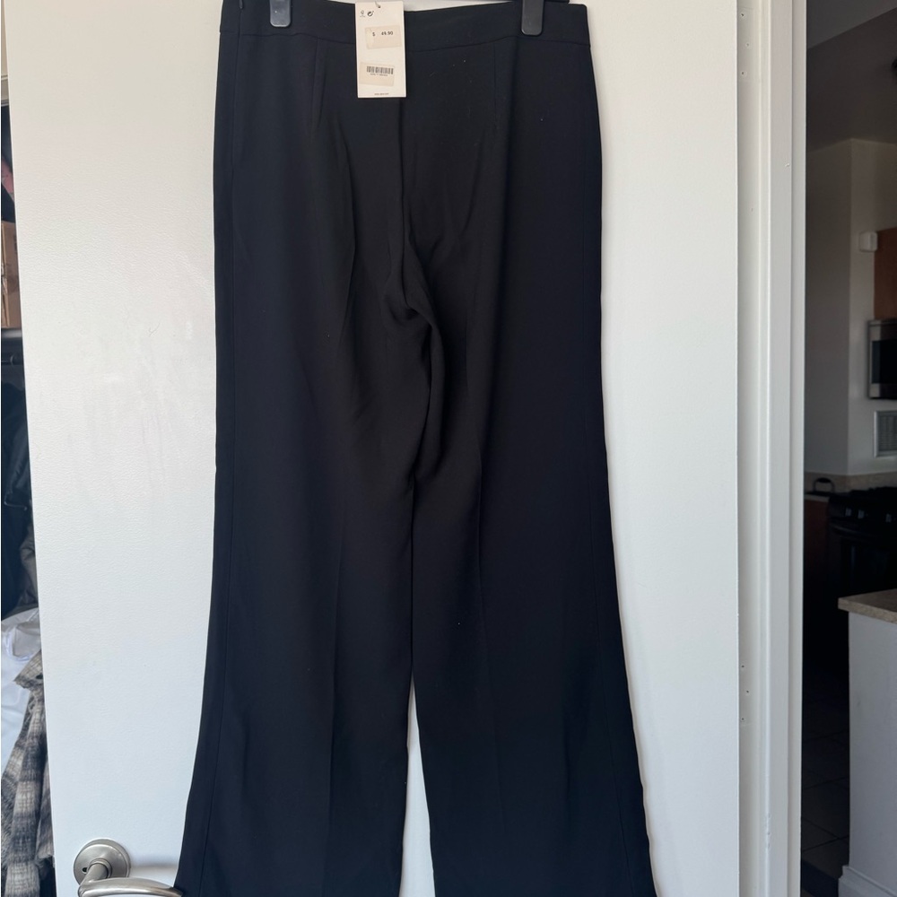 Zara Long Flowy Wide Leg Trousers - Picture 2 of 8